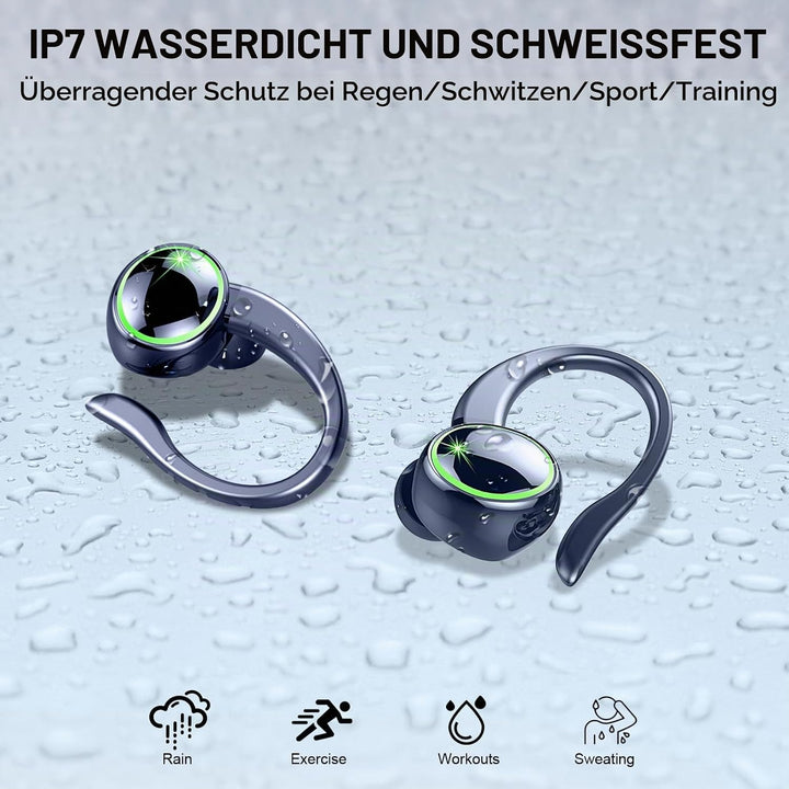 Rolosar Bluetooth Kopfhörer, Kopfhörer Kabellos Bluetooth 5.4 Sport, 50 std Spielzeit In Ear Kopfhör