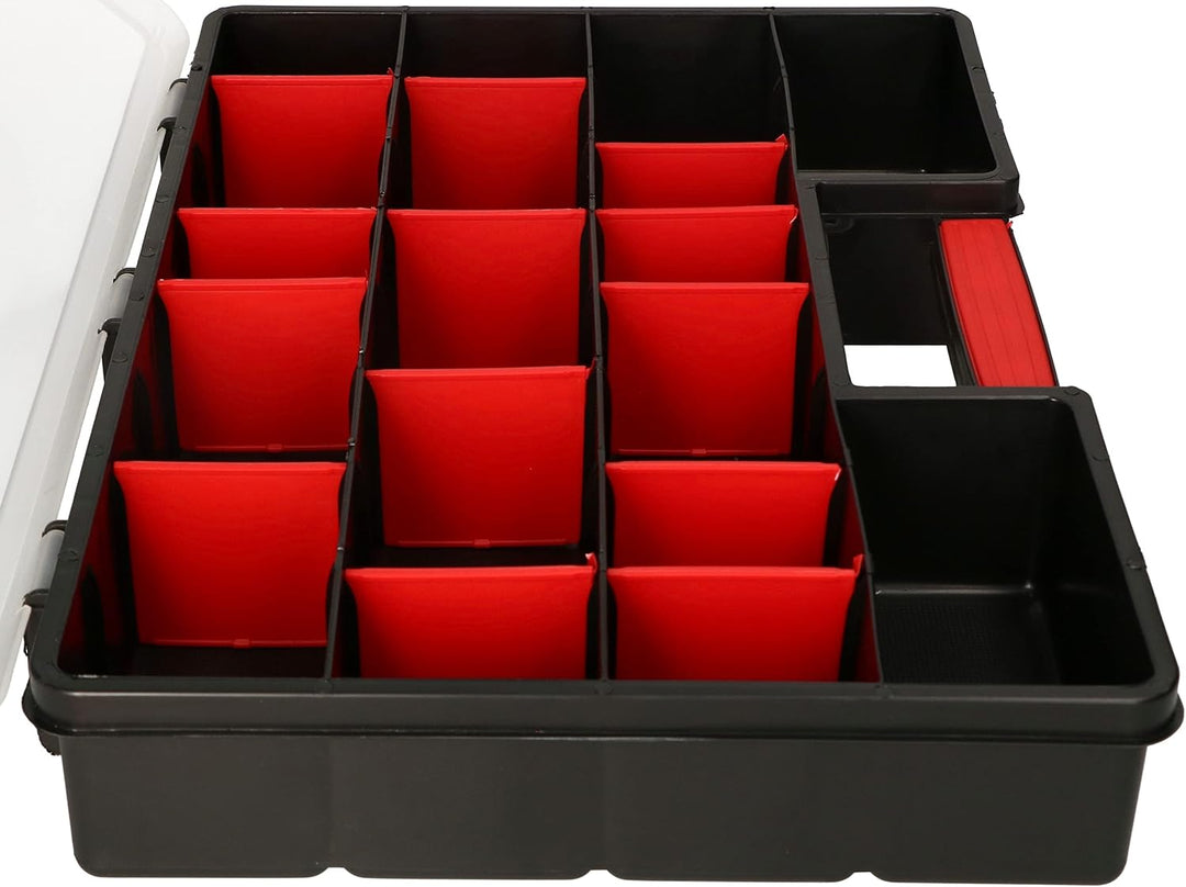 KOTARBAU® Sortierkasten 46x32x80cm Kleinteilemagazin Verstellbare Trennwände