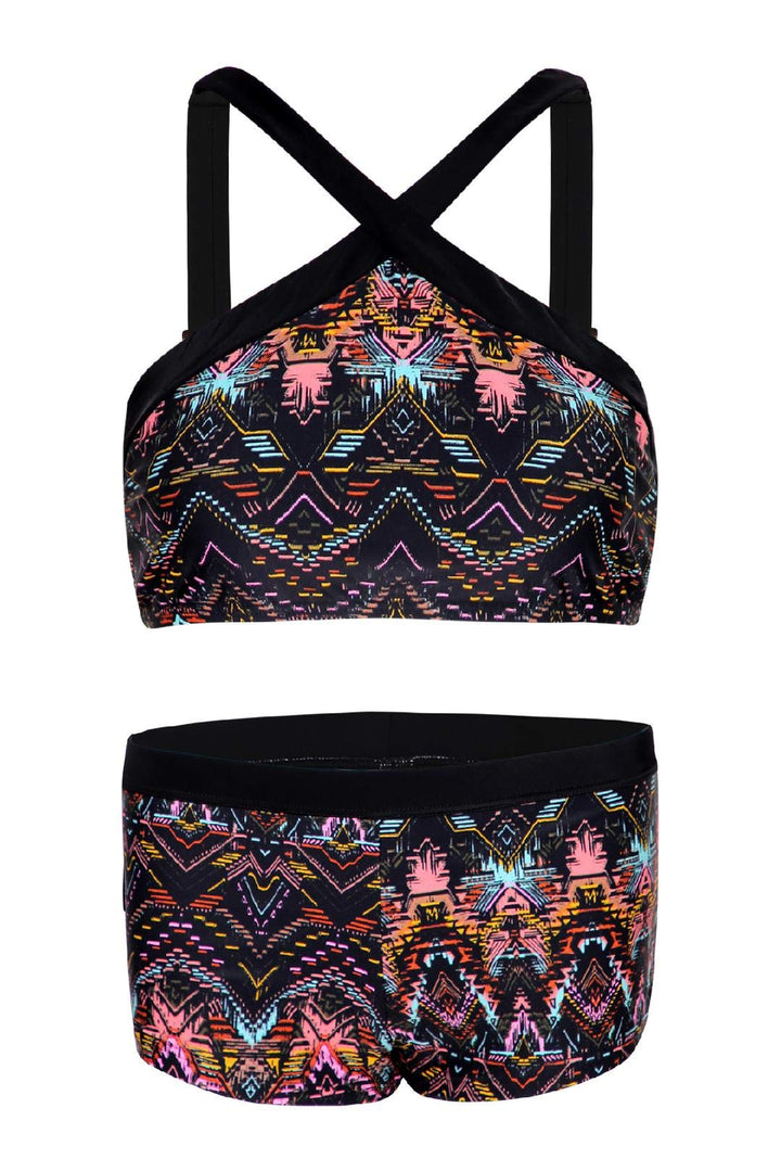 La-V Mädchen Bikini High-Neck Bikini 128-134 Ibiza, 128-134 Ibiza
