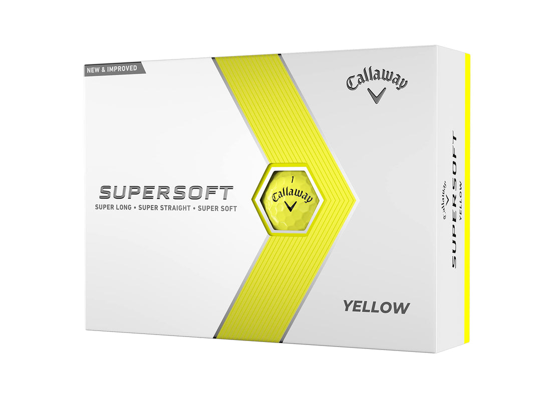 Callaway Supersoft Golfbälle 2023 Gelb, Gelb