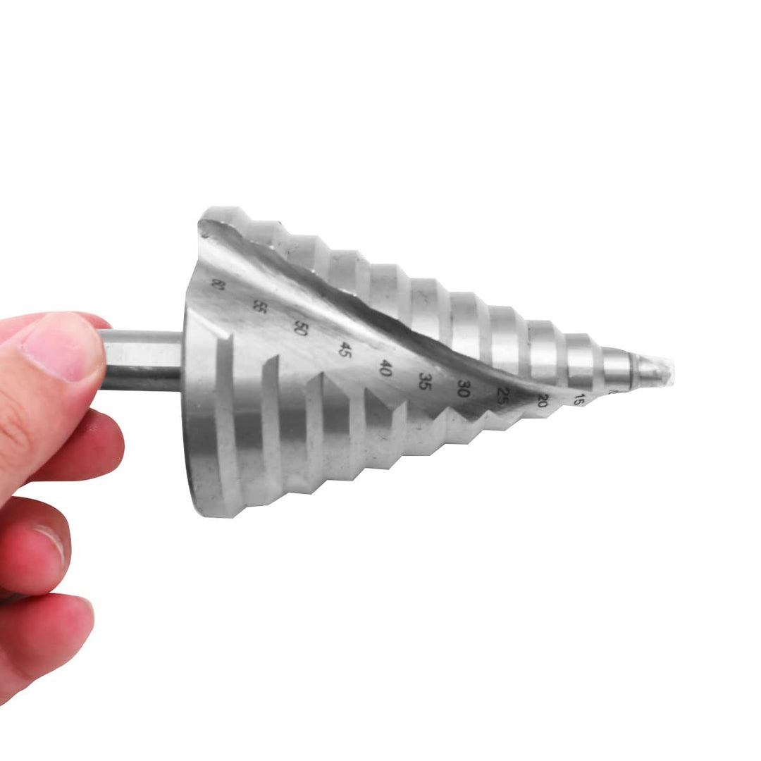 ZONADAH HSS Spiralstufen-Hochgeschwindigkeitsbohrer Multi-Lochschneider 6 mm-60 mm Insgesamt 12 Stuf