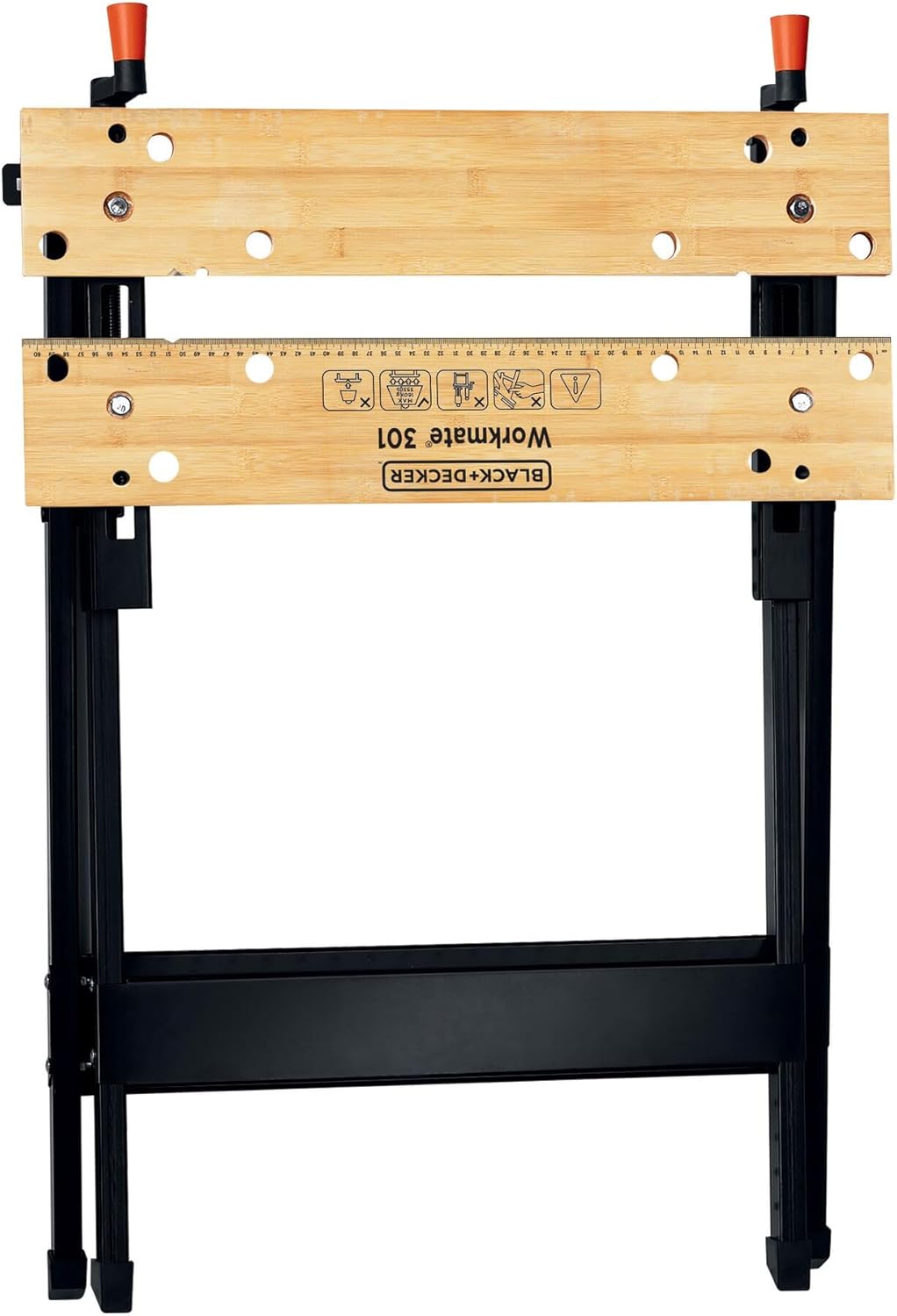 Black+Decker tragbare Werkbank WM301 (freistehend, Abmessung der Arbeitsplatte: 610x250 mm, max. Tra
