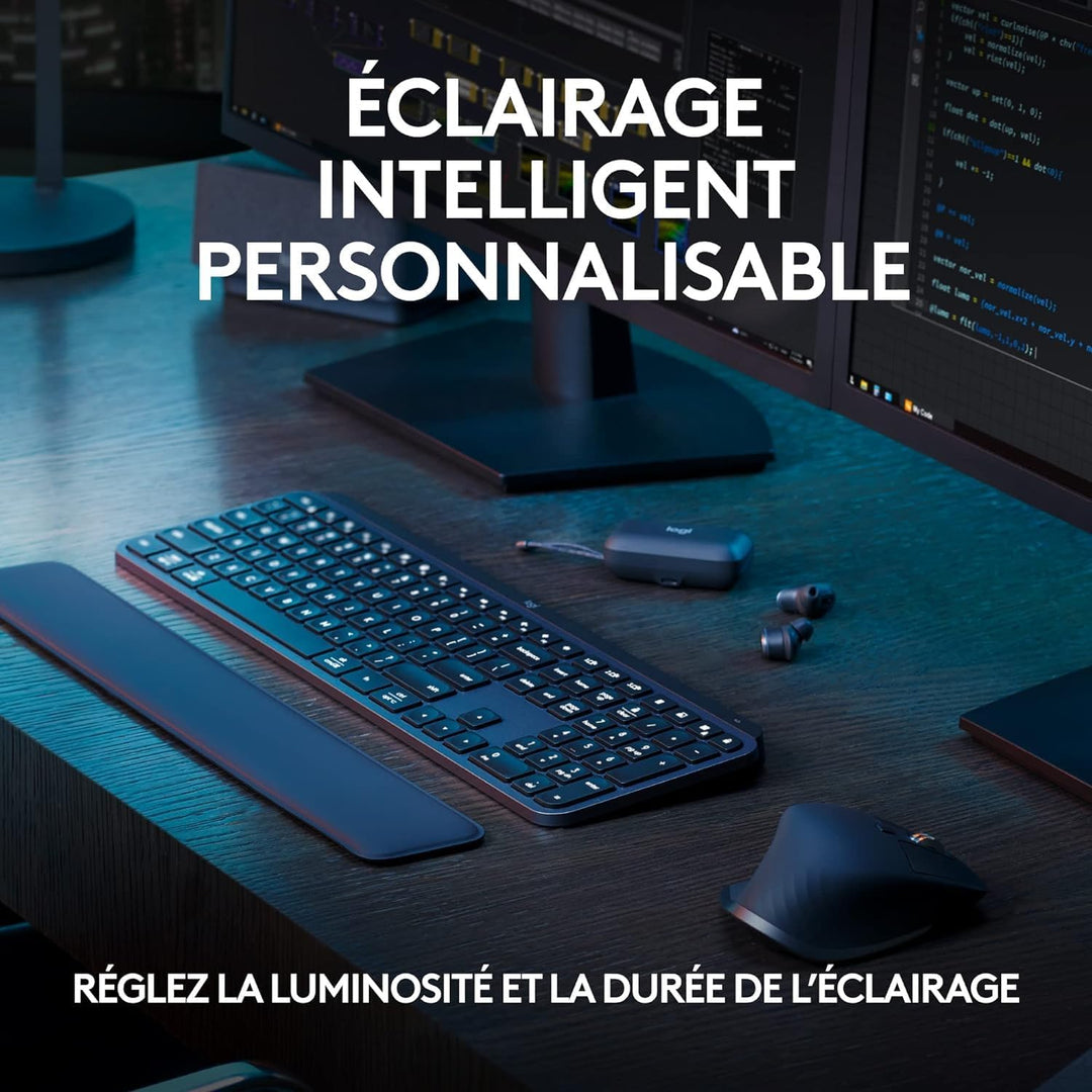 Logitech MX Keys S - Graphit, Französisches AZERTY-Layout