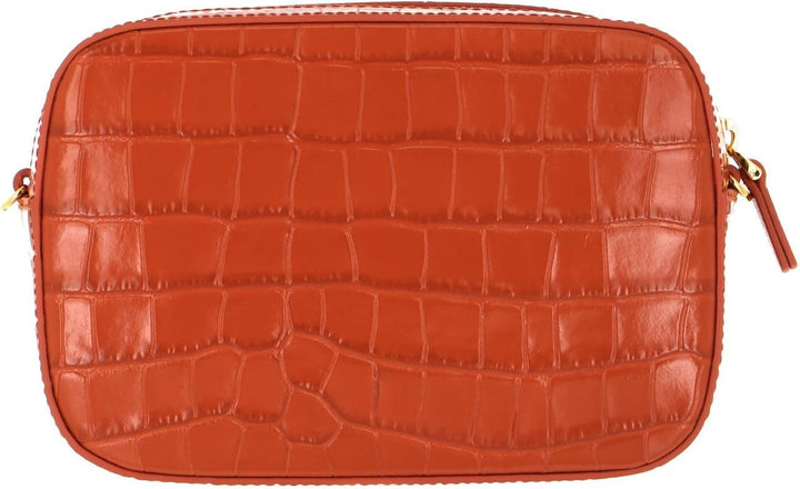 Coccinelle Mini Bag Croco Leather Chestnut
