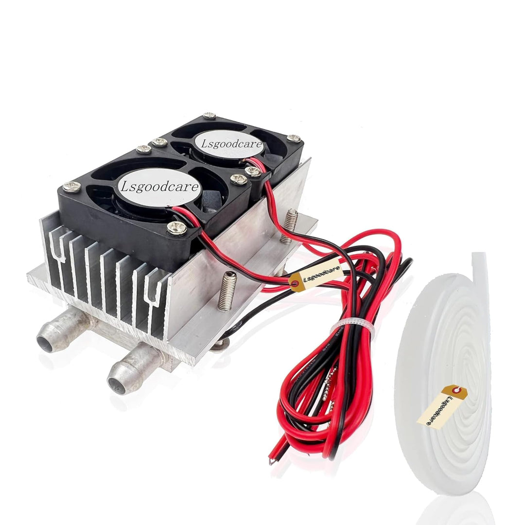12 V Thermoelektrisches Peltier-Kühlmodul mit Kühlkörper 2 Chips | Lsgoodcare TEC1-12706 Peltier-Hal