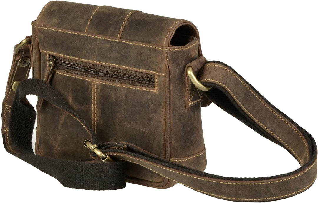 Greenburry Vintage Umhängetasche Leder 19 cm