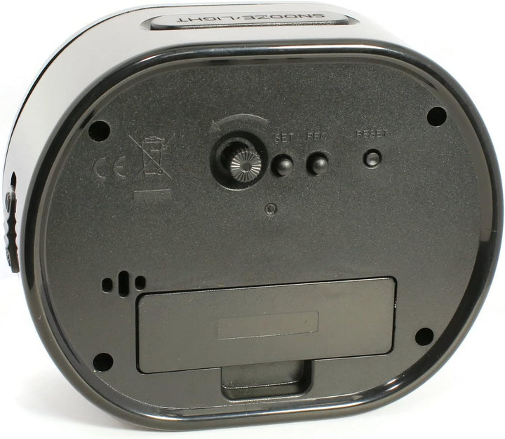 Atlanta Grosser Funkwecker Analog Licht Snooze Crescendo Zahlen - 1867/7 Schwarz, Schwarz