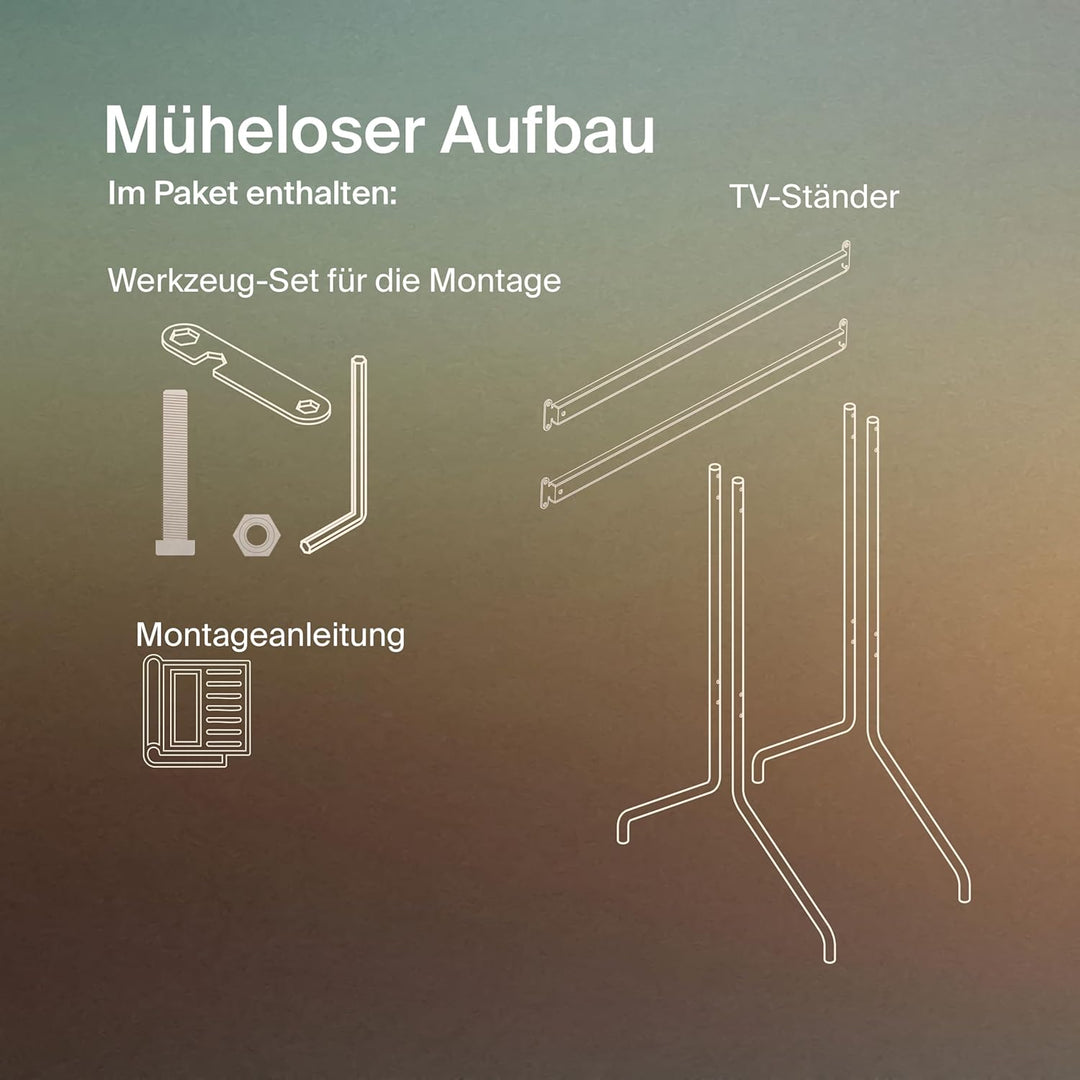 Pedestal Moon Rollin’ TV Ständer mit Rollen für Fernseher 40 bis 70 Zoll | Fernsehständer &amp; TV Wagen