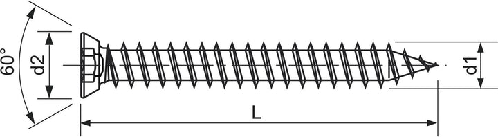 SPAX 1021010751505 RA Rahmenanker 7.5x150 Senkkopf Torx30 verzinkt für dübellose Verschraubung 100 S