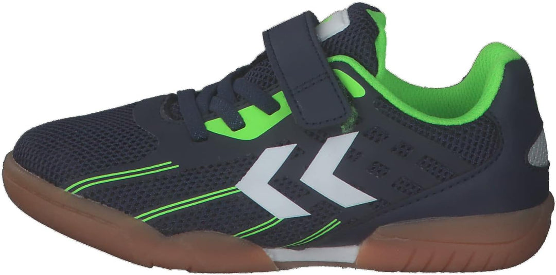 hummel Klettverschluss Multisport Shoe Root Elite Handball Kinder Grösse 28 EU Spectrum Blue, 28 EU