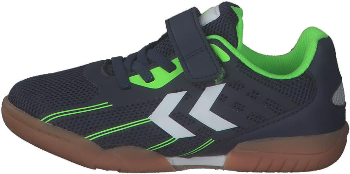 hummel Klettverschluss Multisport Shoe Root Elite Handball Kinder Grösse 28 EU Spectrum Blue, 28 EU