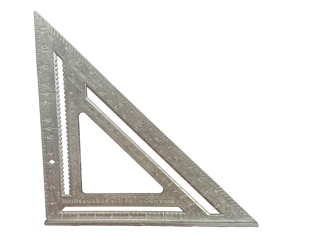 Swanson Tool S0101 7-Zoll Speed Square, T0108 12 Inch Big 12 (plain), 12 Inch Big 12 (einfarbig)