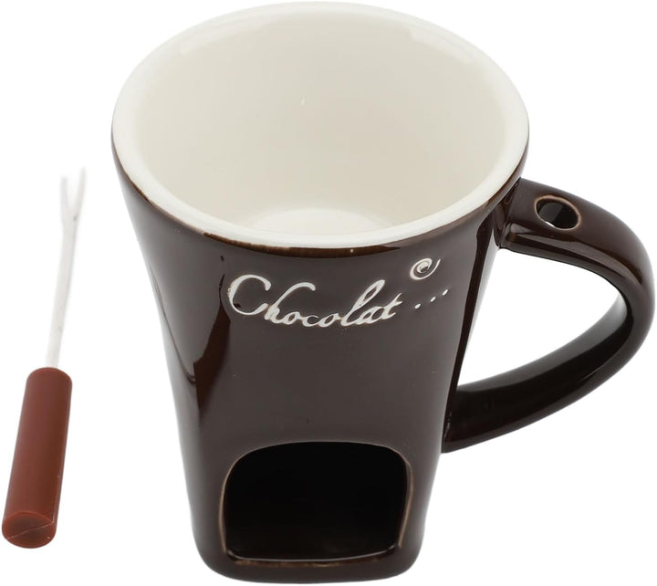 Schokoladen-Fondue-Becher-Set, Mehrzweck-Schokoladen-Fondue-Becher, Keramik-Fondue-Becher Zum Erhitz