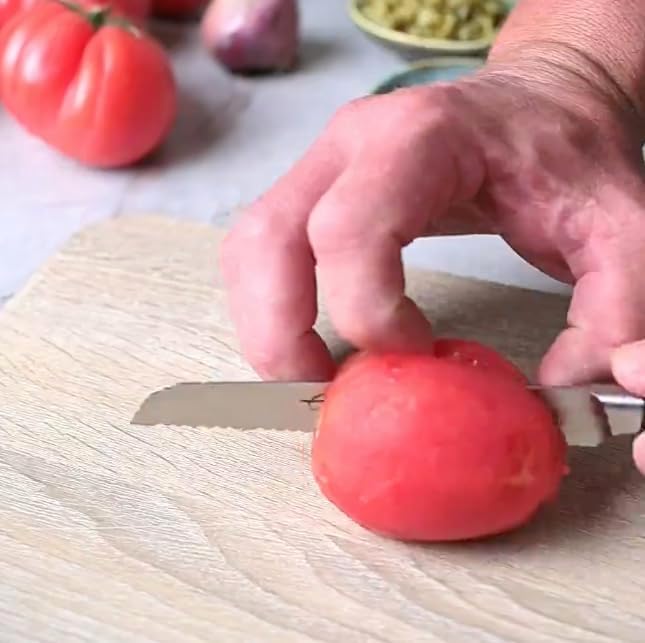 Arcos Serie Manhattan - Tomatenmesser - Klinge aus Nitrum geschmiedetem Edelstahl 130 mm - HandGriff