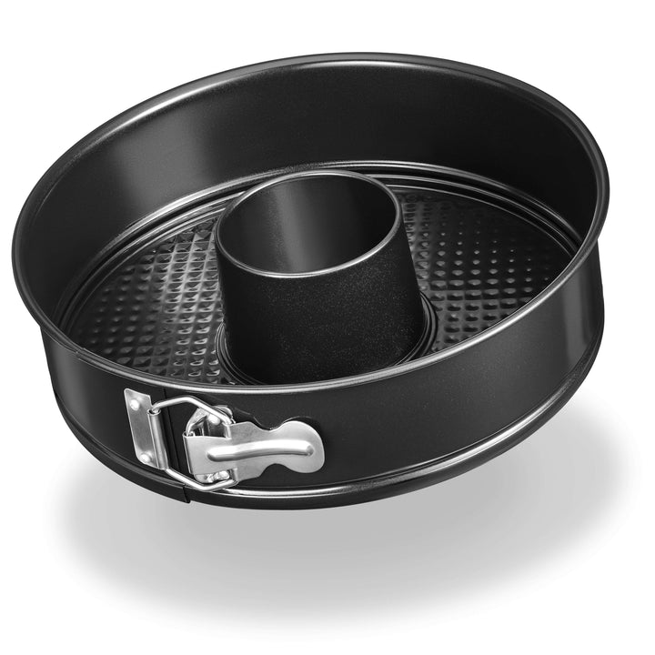 LINFELDT® Springform 28 cm rund auslaufsicher + Antihaft - gemusterter Boden - Tortenform 28 cm rund