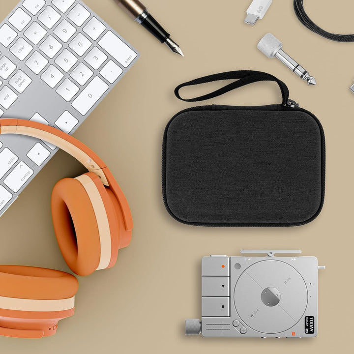 GEEKRIA Tragetasche für Audioschnittstelle, kompatibel mit Teenage Engineering TP-7, EVA-Hartschale,