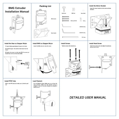 IMETRX Dual Drive Gear Extruder Bowden Extruder Zahnrad (2Stück/Packung) für Prusa i3 Anycubic Mega