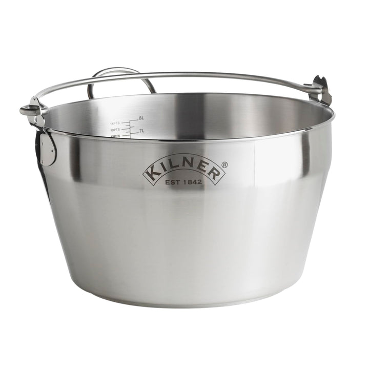 Kilner Edelstahl, 8 Liter Einkochtopf, 30 cm Einkochtopf 8L, Einkochtopf 8L