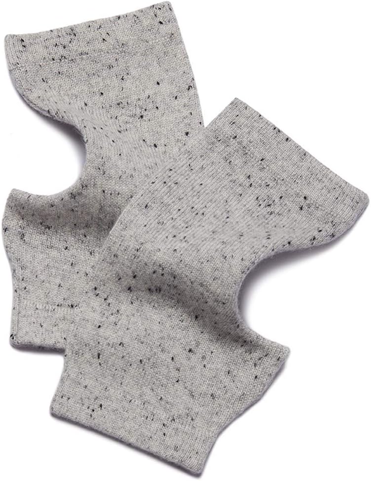 Kaschmir-Wolle Damen Pulswärmer fingerlose Handschuhe Hand-Stulpen 19 cm X 10 cm Schwarz, 19 cm X 10