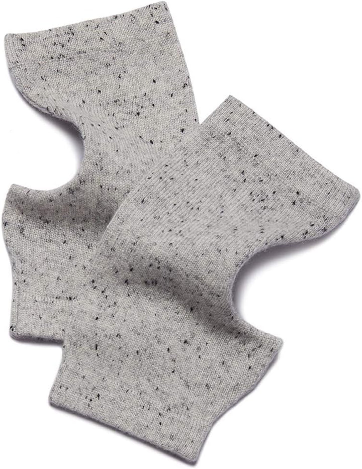 Kaschmir-Wolle Damen Pulswärmer fingerlose Handschuhe Hand-Stulpen 19 cm X 10 cm Schwarz, 19 cm X 10
