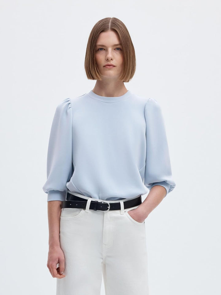 SELECTED FEMME Female Sweatshirt Puffärmel XS Cashmere Blue, XS Cashmere Blue