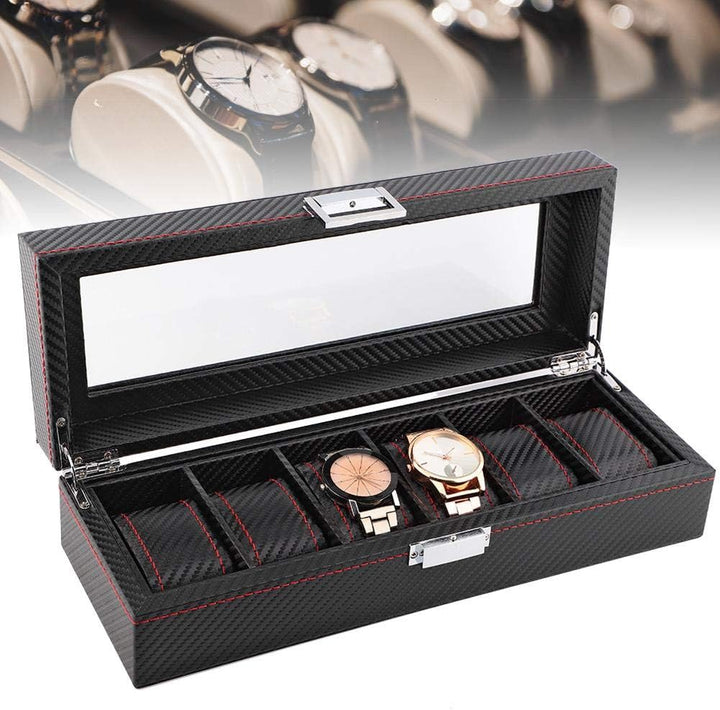 Uhrenbox für 6 Uhren Kasten,für Schmuck oder Armbandkollektion usw,Holz Uhrenkasten