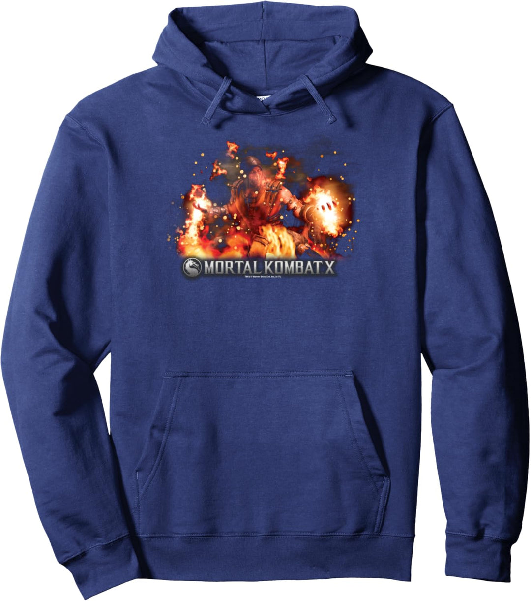 Mortal Kombat X Scorpio Flames Pullover Hoodie