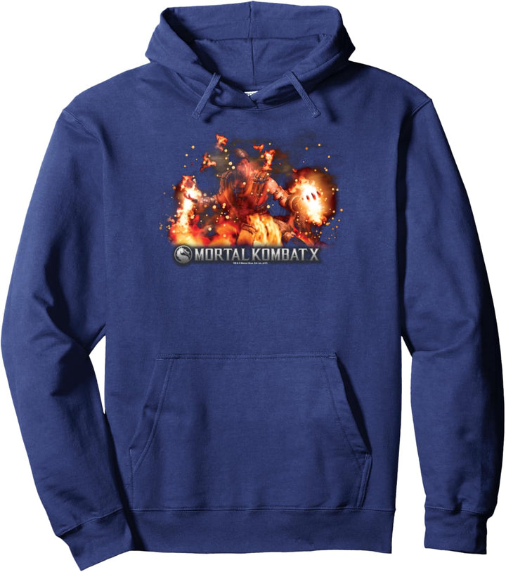 Mortal Kombat X Scorpio Flames Pullover Hoodie
