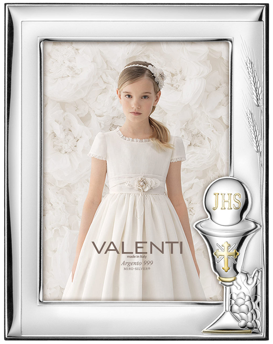 Valenti&Co Bilderrahmen, Silber, 13 x 18 cm, perfekte Geschenkidee für Freunde oder Verwandte.