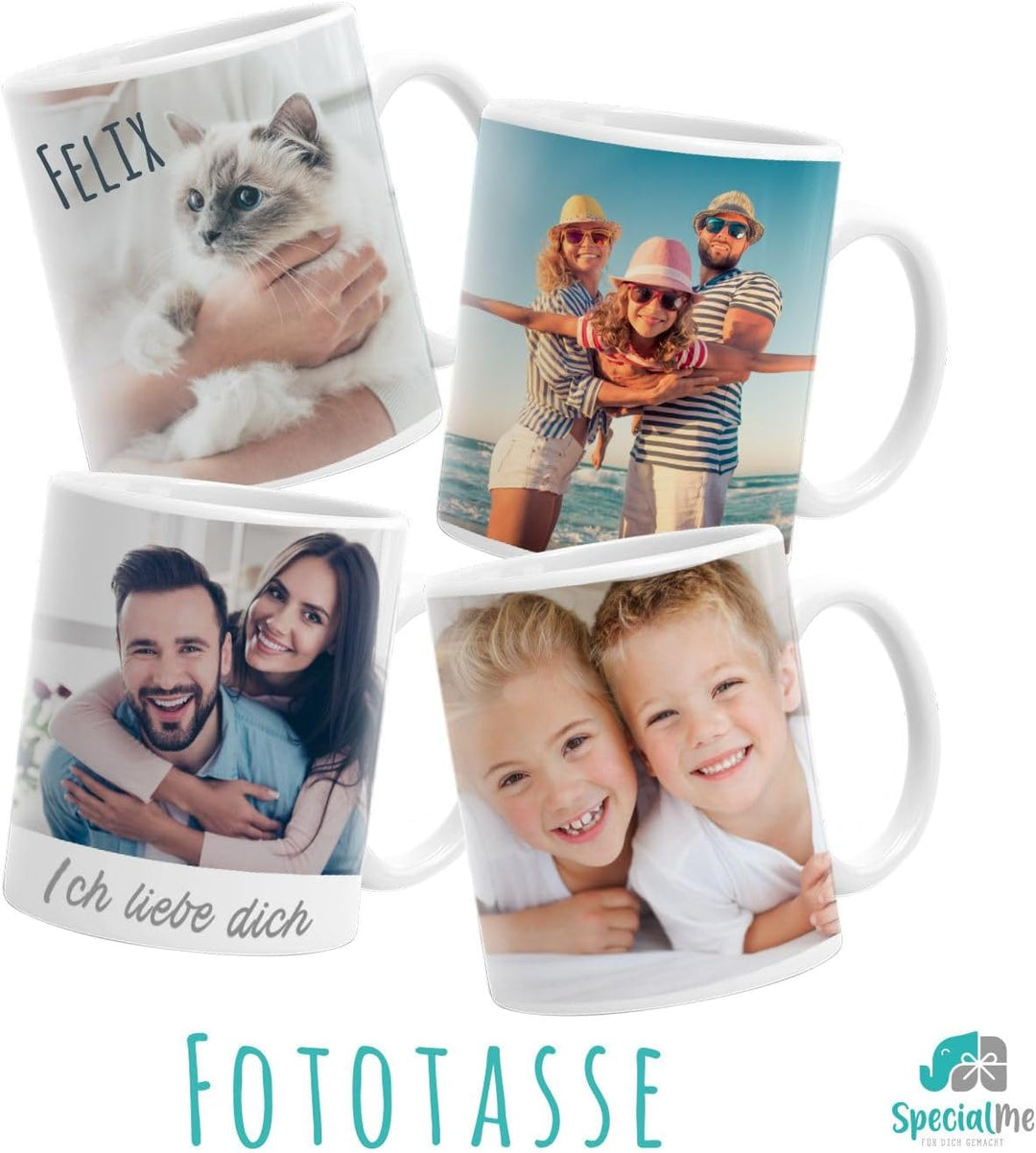 personalisierte Fototasse mit eigenem Foto persönliches Geschenk Kaffeetasse mit Bild selbst gestalt