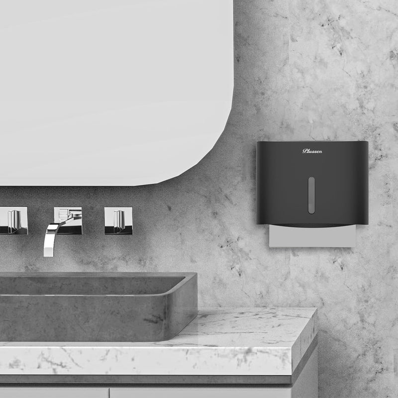 PLUSSEN Papierhandtuchspender, Handtuchspender für das Badezimmer, an der Wand, Z gefaltete Serviett