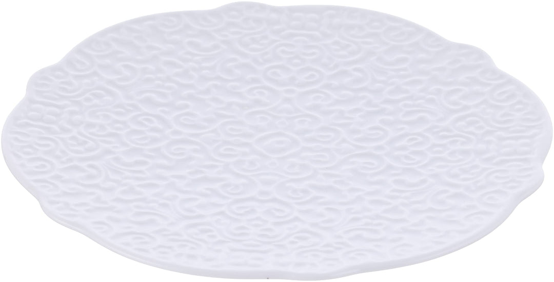 Alessi Dressed Tee-Untertasse 4 Stück Porzellan Weiss, Glas, 4 Modern, Modern