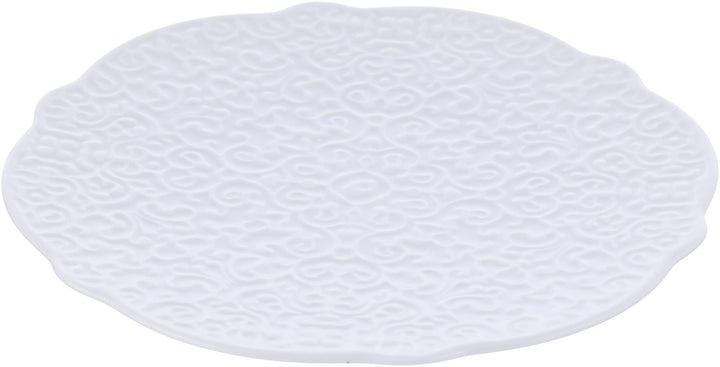 Alessi Dressed Tee-Untertasse 4 Stück Porzellan Weiss, Glas, 4 Modern, Modern