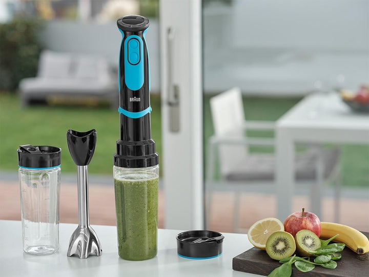 Braun Stabmixer MultiQuick 5 Vario Fit MQ 5252 BKBL - Pürierstab mit Edelstahl Mixfuss und Blend & G