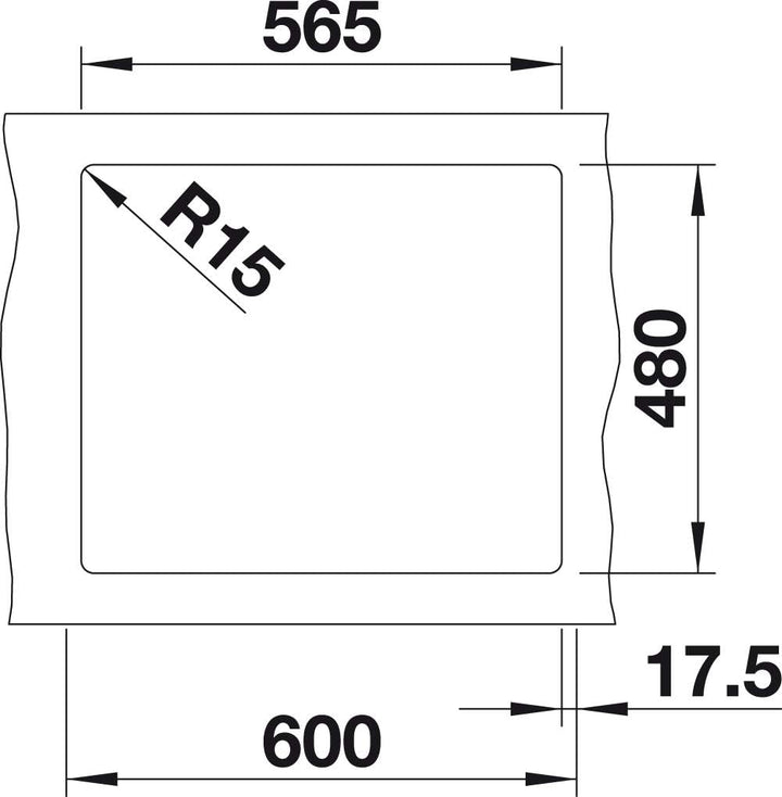 BLANCO LEGRA 6 | SILGRANIT cafe | Einbauart: Einbau von Oben | ohne Ablauffernbedienung | 60er Unter