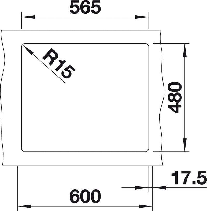 BLANCO LEGRA 6 | SILGRANIT cafe | Einbauart: Einbau von Oben | ohne Ablauffernbedienung | 60er Unter