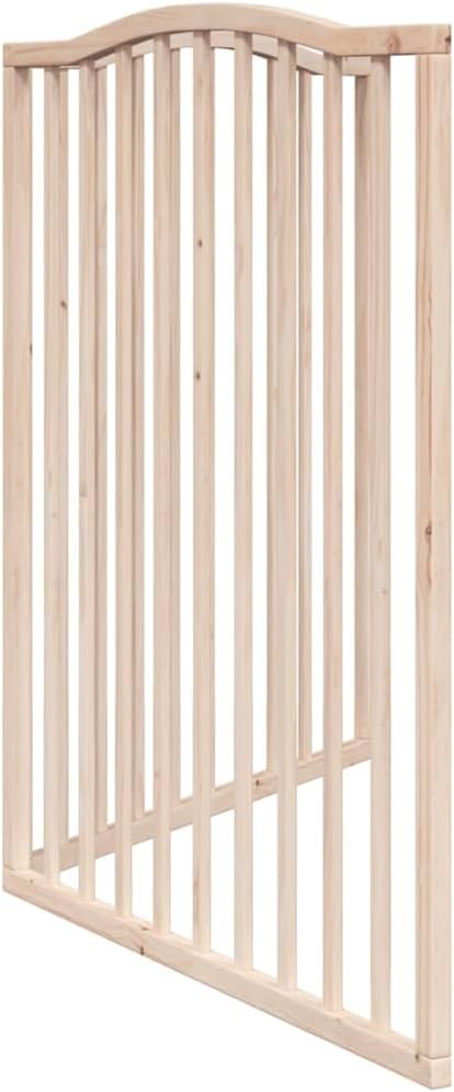 2-TLG. Hundetor faltbar aus Pappelholz 160 cm, freistehend, wetterfest und robust, ideal als Absperr