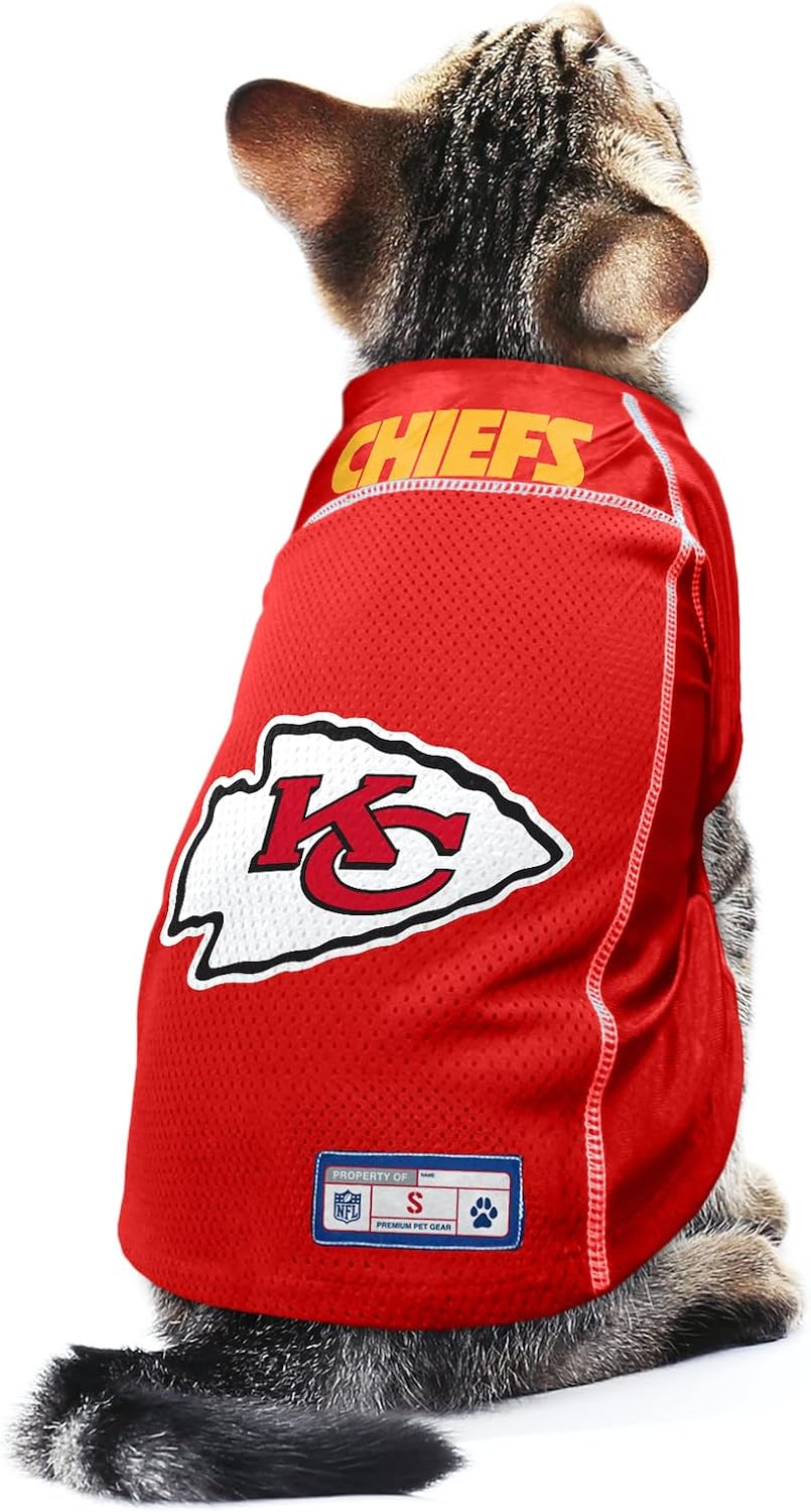 Littlearth NFL Basic Haustier-Trikots Kansas City Chiefs XS (Neck: 9", Girth: 10"-13", Back: 8"), Ka
