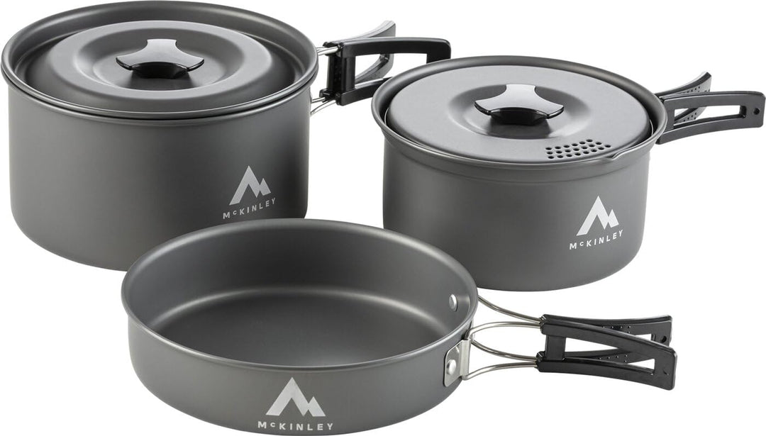 McKINLEY Kochgeschirr Set MCK202 BRAUN MIT Motiv Einheitsgrösse, Einheitsgrösse