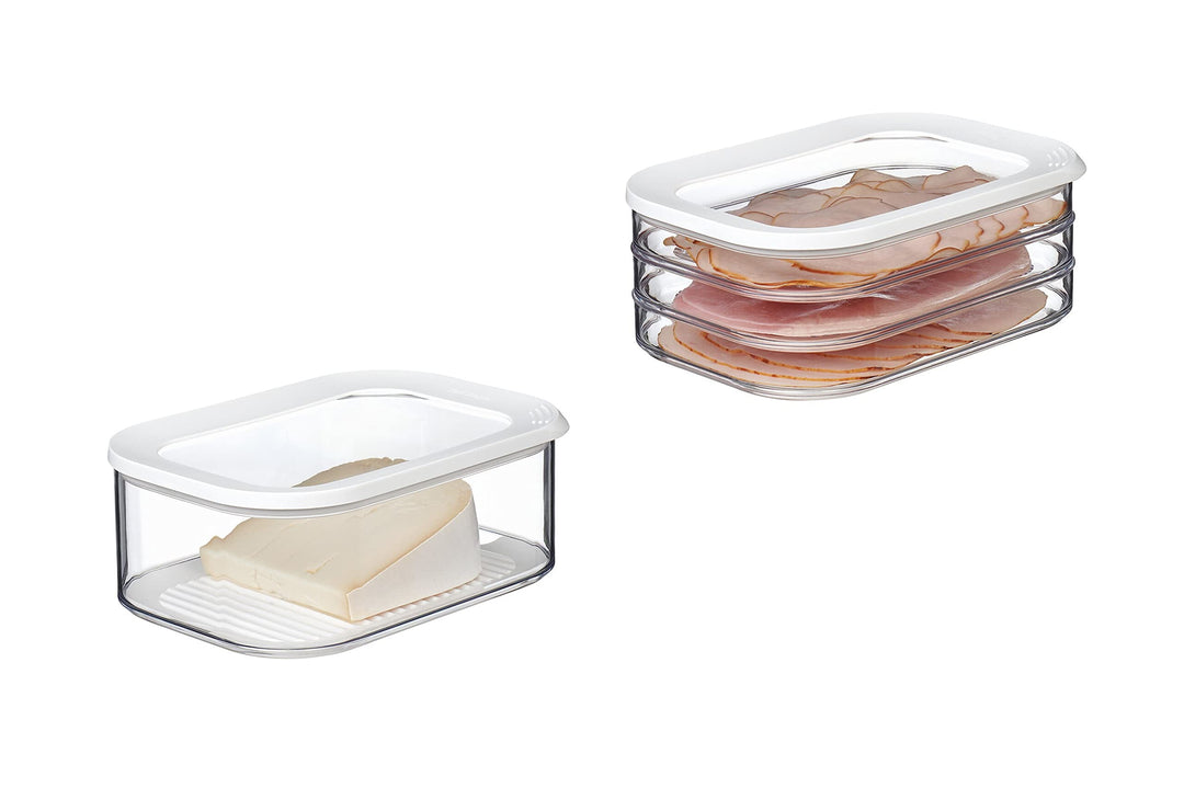 Mepal 2-TLG. Frischhaltedosen Starter-Set Meat and Cheese Modula Vorratsdose - ideal für die Aufbewa