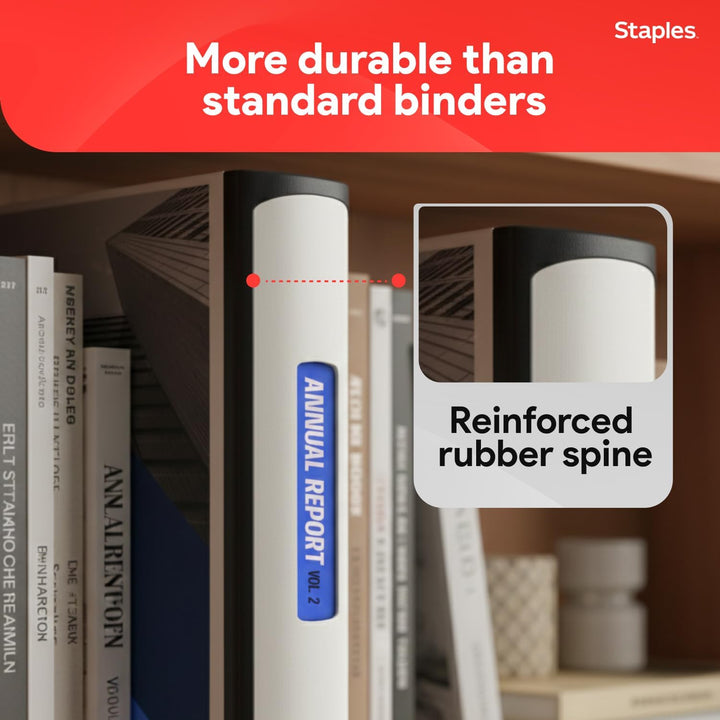 Staples 3 Inch BetterView Binder with D-Rings (White) by Staples Weiss, Weiß
