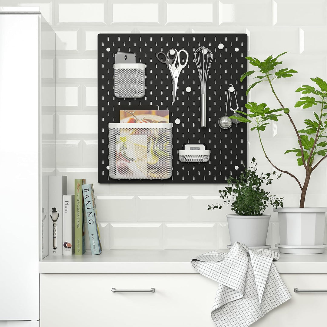 IKEA SKÅDIS Stecktafel, 56 x 56 cm, Schwarz