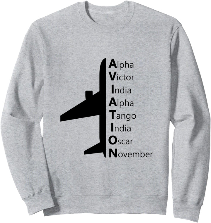 Piloten Alphabet Aviation Piloten Sweatshirt