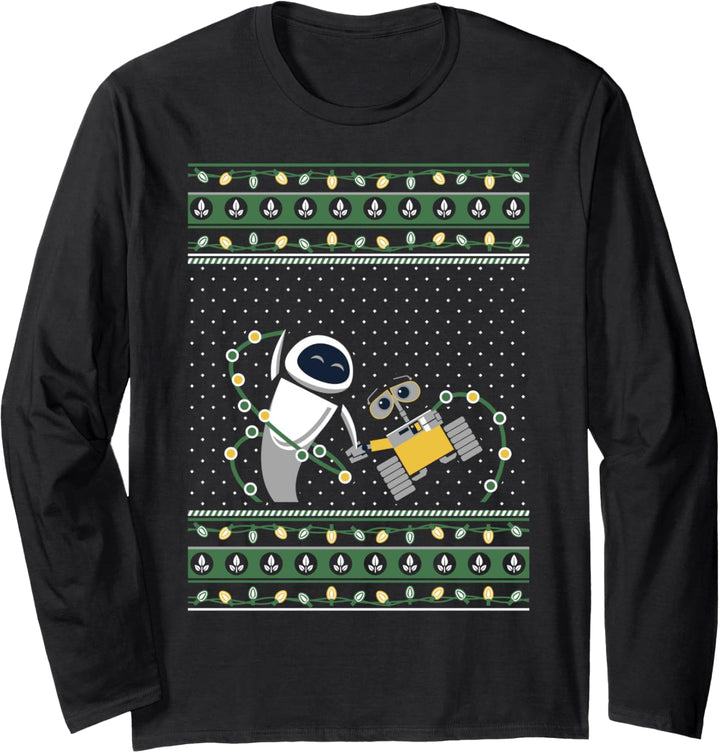 Disney Pixar Wall-E Eve Ugly Weihnachten Sweater Langarmshirt