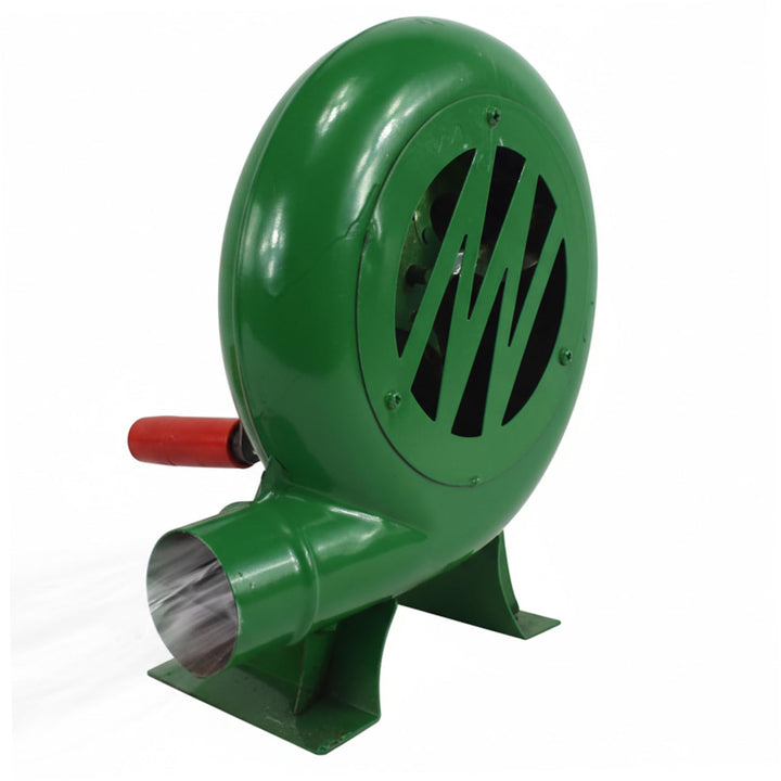 Forge Blower BBQ Fan & Fire Blower, 8W Portable Hand Crank for Outdoor Grilling, Fireplace, Forge, C
