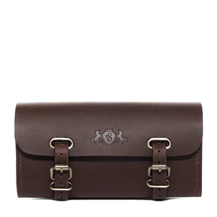 SID & VAIN Fahrradtasche STEW aus Sattel-Leder I Fahrrad-Rolle für Herren und Damen I Satteltasche b