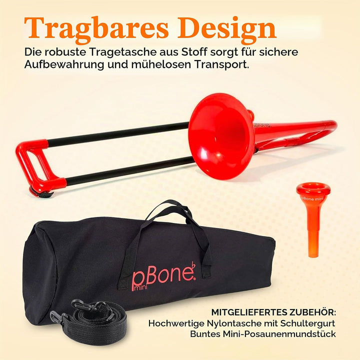 pBone 700638 Trombone Mini rot, Rot