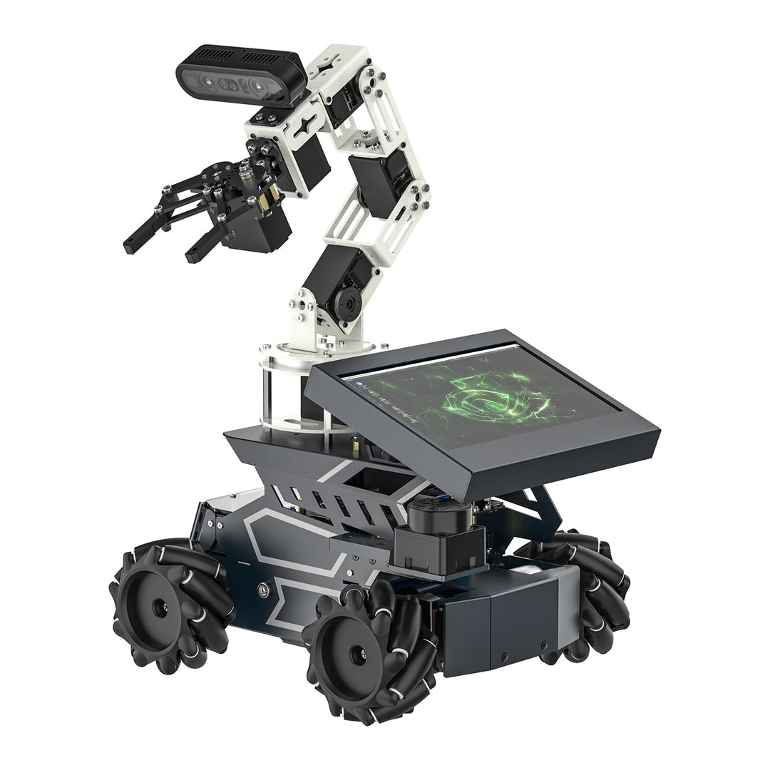 Yahboom ROS2 AI Voice-Controlled Robot Car, Equipped with Depth Camera and Robotic Arm Capable of 3D