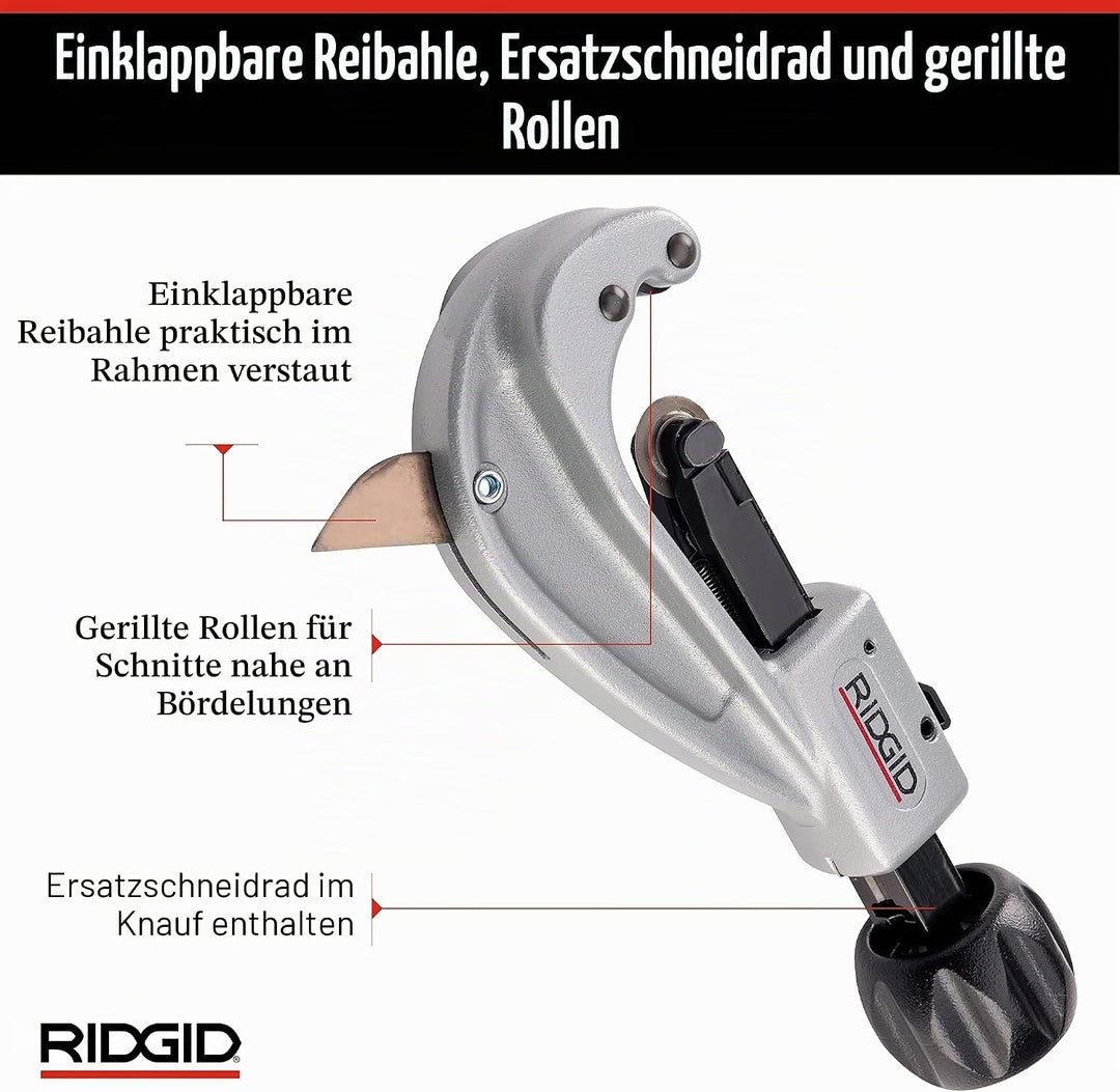 RIDGID 31632 Modell 151 Schnelleinstellbarer Rohrabschneider, Rohrabschneider von 6 mm bis 42 mm Sin
