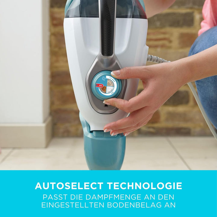 BLACK+DECKER BHSM166DSM Dampfmopp 2 und n1, 1.600 W mit Delta-Kopf